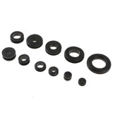 Max Multi-function Rubber Electrical Gasket Kits Grommet Wire Accessories 125pcs