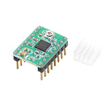 Max A4988 Stepper Motor Driver Module Board for 3D Printer CNC + Heat Sink Green