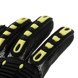 Max Cut Impact Resistant Work Safety Gloves Anti-impact High Visibility Mitts Black