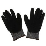 Max Cut Impact Resistant Work Safety Gloves Anti-impact High Visibility Mitts Black