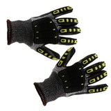 Max Cut Impact Resistant Work Safety Gloves Anti-impact High Visibility Mitts Black