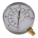 Max 1/4 in Side Mount 0-2000kpa,0-300psi,0-20bar Air Pressure Gauge Metal TS-Y90