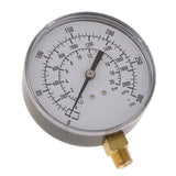 Max 1/4 in Side Mount 0-2000kpa,0-300psi,0-20bar Air Pressure Gauge Metal TS-Y90