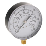 Max 1/4 in Side Mount 0-2000kpa,0-300psi,0-20bar Air Pressure Gauge Metal TS-Y90