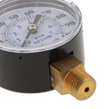 Max 1/8In NPT Side Mount 0-200psi/0-14bar Air Pressure Gauge Tester Meter TS-Z54