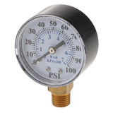 Max 1/8In NPT Side Mount 0-200psi/0-14bar Air Pressure Gauge Tester Meter TS-Z54