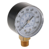 Max 1/8In NPT Side Mount 0-200psi/0-14bar Air Pressure Gauge Tester Meter TS-Z54