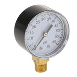 Max 1/4In NPT Side Mount 0-200psi,0-60psi Air Pressure Gauge Tester TS-50-60PSI