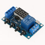 Max 6-30V Circuit Relay Module Switch Trigger Time Delay Timer Cycle With Case