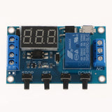 Max 6-30V Circuit Relay Module Switch Trigger Time Delay Timer Cycle With Case