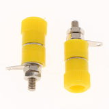 Max 10 pieces 4mm Banana Plug Socket Jack Banana Binding Post Connector Terminal  yellow