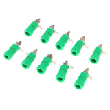 Max 10 pieces 4mm Banana Plug Socket Jack Banana Binding Post Connector Terminal  green