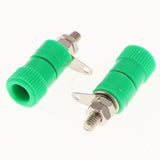 Max 10 pieces 4mm Banana Plug Socket Jack Banana Binding Post Connector Terminal  green