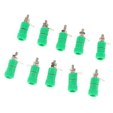 Max 10 pieces 4mm Banana Plug Socket Jack Banana Binding Post Connector Terminal  green