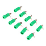 Max 10 pieces 4mm Banana Plug Socket Jack Banana Binding Post Connector Terminal  green