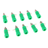 Max 10 pieces 4mm Banana Plug Socket Jack Banana Binding Post Connector Terminal  green