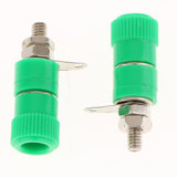 Max 10 pieces 4mm Banana Plug Socket Jack Banana Binding Post Connector Terminal  green