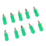 Max 10 pieces 4mm Banana Plug Socket Jack Banana Binding Post Connector Terminal  green