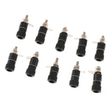 Max 10 pieces 4mm Banana Plug Socket Jack Banana Binding Post Connector Terminal  black