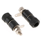 Max 10 pieces 4mm Banana Plug Socket Jack Banana Binding Post Connector Terminal  black