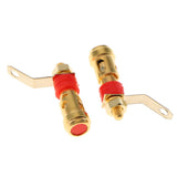 Max Speaker Banana Plug Jack Amplifier Terminal Binding Post Socket Connector Red