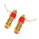 Max Speaker Banana Plug Jack Amplifier Terminal Binding Post Socket Connector Red