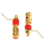 Max Speaker Banana Plug Jack Amplifier Terminal Binding Post Socket Connector Red