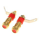 Max Speaker Banana Plug Jack Amplifier Terminal Binding Post Socket Connector Red