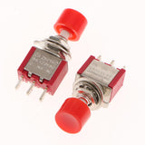 Max 5 Pieces 6mm 3-pin Mini Momentary Push Button Switch 2A 250V 5A 120V Red