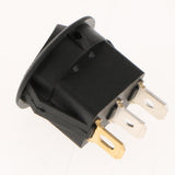 Max 5 pieces 12V 16A 3-PIN Dot Led Round Rocker Toggle Switch For Car Truck red light