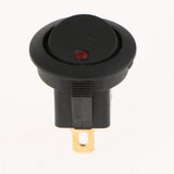 Max 5 pieces 12V 16A 3-PIN Dot Led Round Rocker Toggle Switch For Car Truck red light