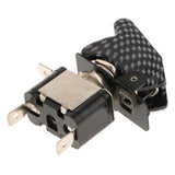 Max Maxb 12V 20A LED Light Toggle Switch With Cover For Racing Car Truck Dash blue light