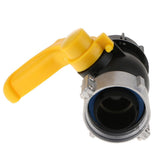 Max Maxb IBC Tote Tank Drain Adapter Garden Hose Fitting Ball Value 75mm to 2"