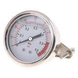 Max Maxb 1/4" NPT Side Mount 2.16"Face Compressor Compressed Air Pressure Gauge 0.6MPA