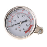 Max Maxb 1/4" NPT Side Mount 2.16"Face Compressor Compressed Air Pressure Gauge 0.6MPA