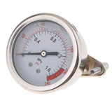 Max Maxb 1/4" NPT Side Mount 2.16"Face Compressor Compressed Air Pressure Gauge 1.6MPA