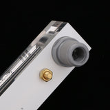 Max LZM-15 Panel Mount Type Acrylic Flowmeter Water Flow Meter 0.3-3GPM