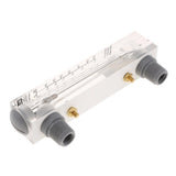 Max LZM-15 Panel Mount Type Acrylic Flowmeter Water Flow Meter 0.3-3GPM
