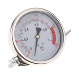 Max 100mm Stainless Steel Liquid Oil Filled Pressure Gauge 0-1MPa
