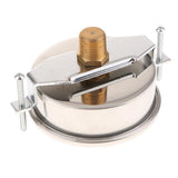 Max 100mm Stainless Steel Liquid Oil Filled Pressure Gauge 0-1MPa