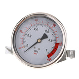Max 100mm Stainless Steel Liquid Oil Filled Pressure Gauge 0-1MPa