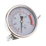 Max 100mm Stainless Steel Liquid Oil Filled Pressure Gauge 0-1MPa