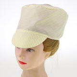 Max Anti-static Workshop Peak Cap Hat For Anti-static Clothing Yellow