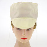 Max Anti-static Workshop Peak Cap Hat For Anti-static Clothing Yellow