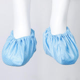 Max Reusable Washable Dust-free Anti-static Workshop  Shoe Boot Foot Cover- Blue