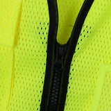Max Multi-Pocket Reflective Vest Construction Fluorescent Safety Clothing Green