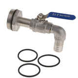 Max Ton Barrel Outlet Oil Mouth/Faucet 90 Degree 20mm Male Threaded  25.5MM