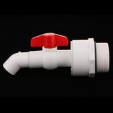 Max 45 Degree UPVC Ton Barrel Replacement Outlet Tap for Oil Water 25mm Outlet