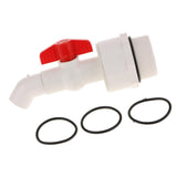 Max 45 Degree UPVC Ton Barrel Replacement Outlet Tap for Oil Water 25mm Outlet