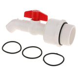Max 45 Degree UPVC Ton Barrel Replacement Outlet Tap for Oil Water 25mm Outlet